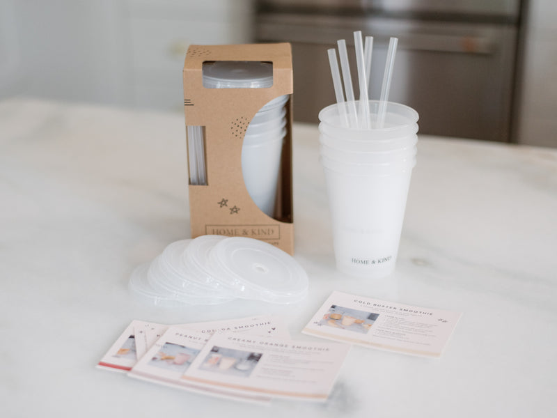 Reusable Kids Smoothie Cups