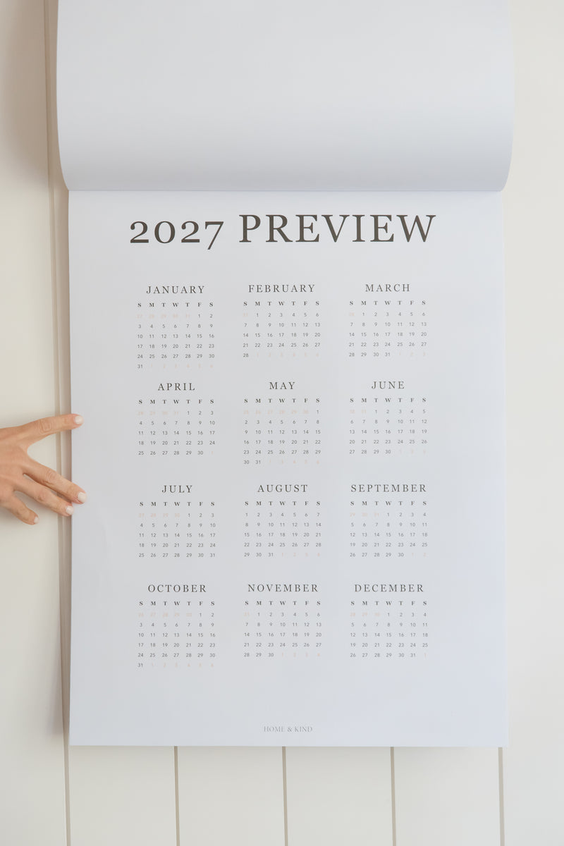 2026 Printed Calendar